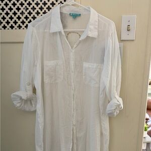 Shore Life White Swimsuit Cover-Up smoke & Pet free home. Great for a cruise!